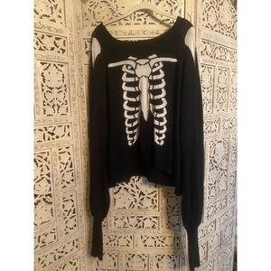 WILDFOX SKELETON RIB SWEATER